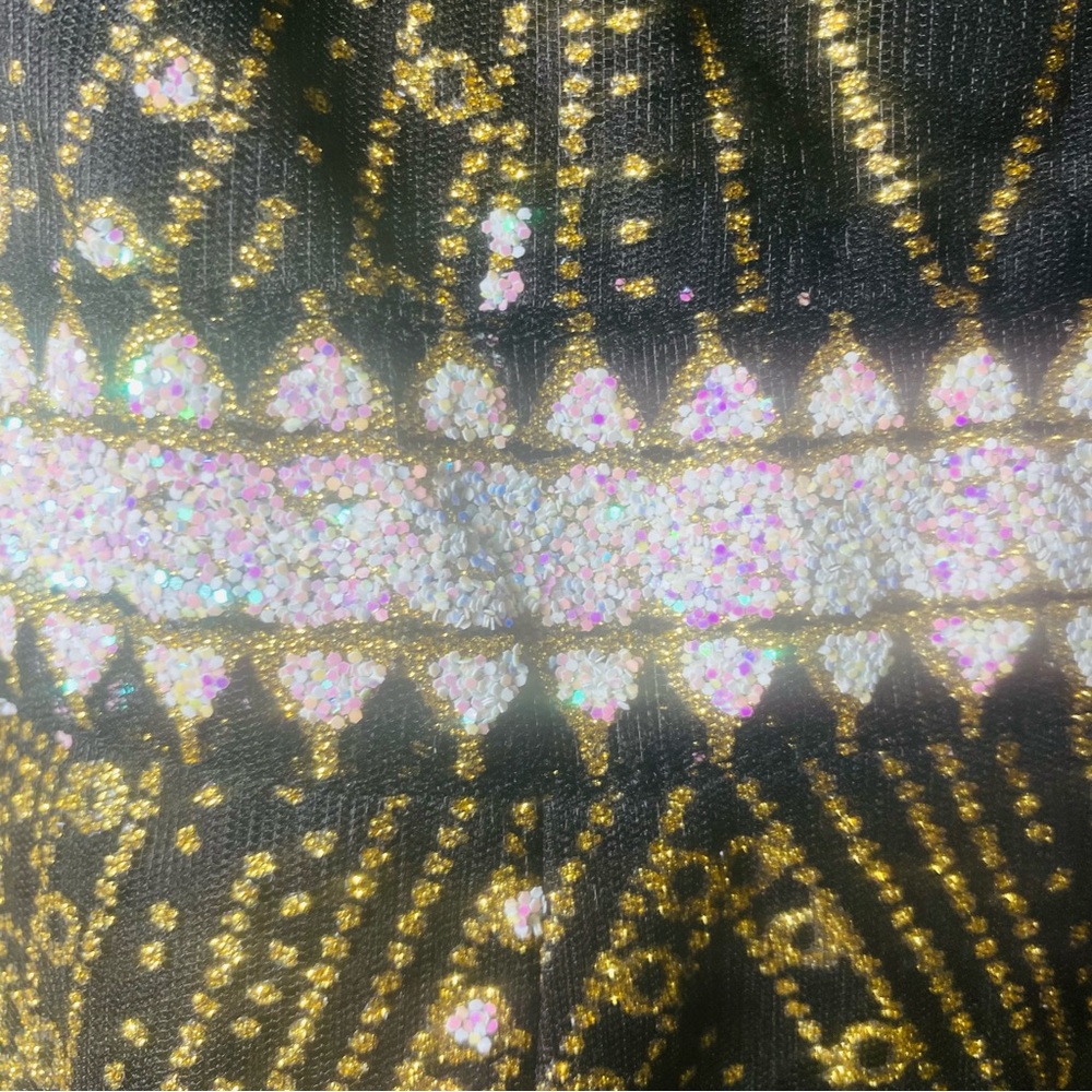 Hello Molly Black Mini Dress with Silver Sequin Embellishment - Picture 8 of 13